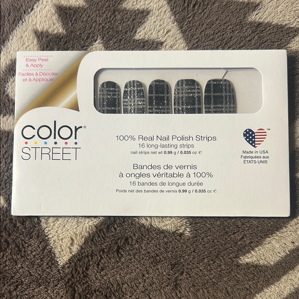 Color Street Black and White Nail Polish Strips